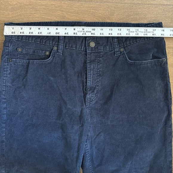 Banana Republic 36x30 Slim Fit Corduroys Navy Blue Mens - Picture 5 of 10